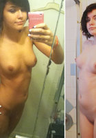 В ванной комнате молодая дева показывает себя в голом виде 18 фотография