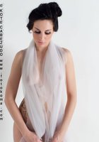 Келли прикрывает голые прелести прозрачной шалью 12 фото