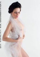 Келли прикрывает голые прелести прозрачной шалью 29 фотография