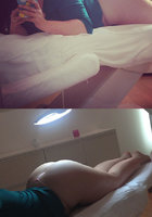 Пышные американки делают интимные селфи перед зеркалом 12 фотография