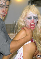 Парочки в костюмах зомби сношаются на вечеринке 11 фото