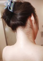 Худая японка Riko Kariya моется под душем 11 фотография