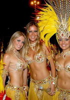 Нарядные танцовщицы щеголяют по улицам на карнавале в Рио 1 фото