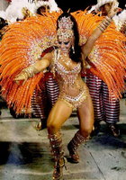 Нарядные танцовщицы щеголяют по улицам на карнавале в Рио 12 фотография