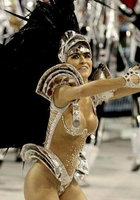 Нарядные танцовщицы щеголяют по улицам на карнавале в Рио 15 фото